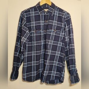 Red Head Brand Co. Lumberjack Flannel Shirt - Blue/White Plaid - Mens Sz M